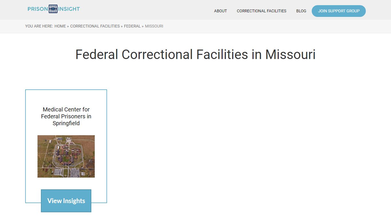 Federal Correctional Facilities in Missouri - Prison Insight